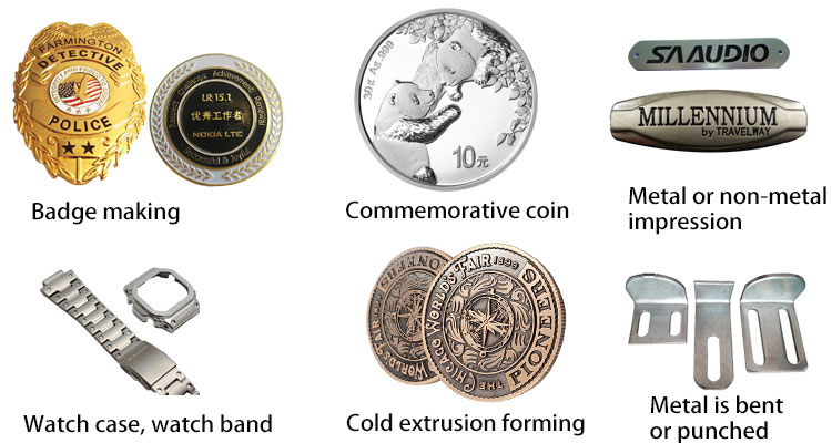 200T servo badge medal hydraulic press 300T commemorative coin productio line samples