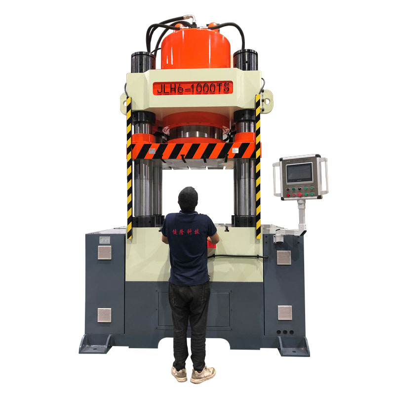 Powder four-column hydraulic press