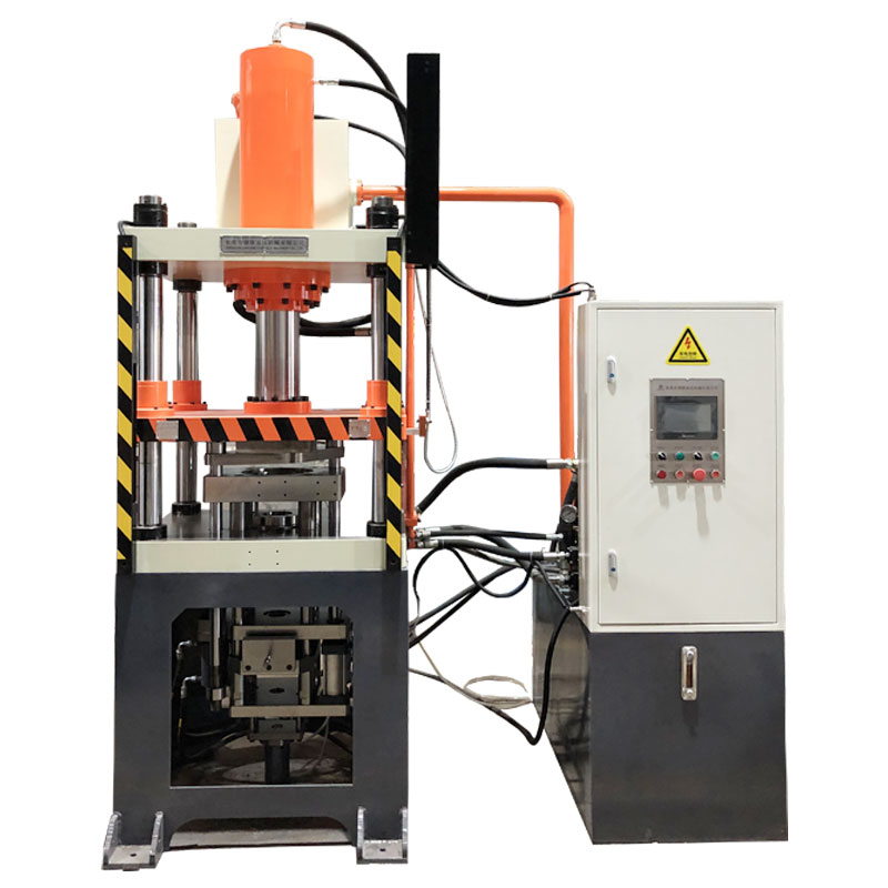 Powder metallurgy three beam four column hydraulic press