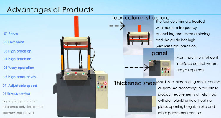 10 tons four-column hydraulic press
